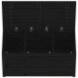 vidaXL Baúl de jardín madera maciza de pino negro 101x50,5x46,5 cm vidaXL Baúl de jardín madera maciza de pino negro 101x50,5x46,5 cm