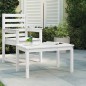vidaXL Mesa de jardín madera maciza de pino blanco 82,5x50,5x45 cm vidaXL Mesa de jardín madera maciza de pino blanco 82,5x50,5x45 cm