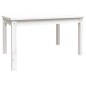 vidaXL Mesa de jardín madera maciza de pino blanco 82,5x50,5x45 cm vidaXL Mesa de jardín madera maciza de pino blanco 82,5x50,5x45 cm