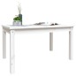 vidaXL Mesa de jardín madera maciza de pino blanco 82,5x50,5x45 cm vidaXL Mesa de jardín madera maciza de pino blanco 82,5x50,5x45 cm