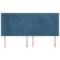 vidaXL Cabecero con orejas de terciopelo azul oscuro 203x16x118/128 cm vidaXL Cabecero con orejas de terciopelo azul oscuro 203x16x118/128 cm