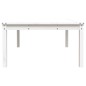 vidaXL Mesa de jardín madera maciza pino blanco 121x82,5x45 cm vidaXL Mesa de jardín madera maciza pino blanco 121x82,5x45 cm