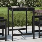 vidaXL Mesa de jardín madera maciza pino negro 82,5x82,5x110 cm vidaXL Mesa de jardín madera maciza pino negro 82,5x82,5x110 cm