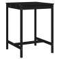 vidaXL Mesa de jardín madera maciza pino negro 82,5x82,5x110 cm vidaXL Mesa de jardín madera maciza pino negro 82,5x82,5x110 cm