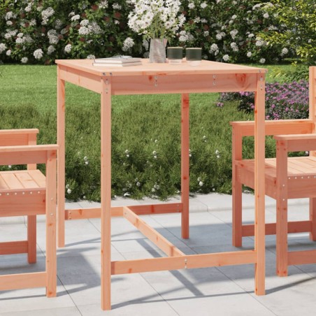 vidaXL Mesa de jardín madera maciza Douglas 121x82,5x110 cm