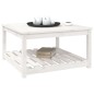 vidaXL Mesa de jardín madera maciza pino blanco 82,5x82,5x45 cm vidaXL Mesa de jardín madera maciza pino blanco 82,5x82,5x45 cm