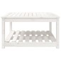 vidaXL Mesa de jardín madera maciza pino blanco 82,5x82,5x45 cm vidaXL Mesa de jardín madera maciza pino blanco 82,5x82,5x45 cm