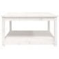 vidaXL Mesa de jardín madera maciza pino blanco 82,5x82,5x45 cm vidaXL Mesa de jardín madera maciza pino blanco 82,5x82,5x45 cm
