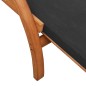 vidaXL Tumbona con cojín textilene gris y madera maciza de álamo vidaXL Tumbona con cojín textilene gris y madera maciza de álamo