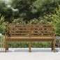 vidaXL Banco de jardín madera maciza pino marrón miel 159,5x48x91,5 cm vidaXL Banco de jardín madera maciza pino marrón miel 159,5x48x91,5 cm