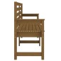 vidaXL Banco de jardín madera maciza pino marrón miel 159,5x48x91,5 cm vidaXL Banco de jardín madera maciza pino marrón miel 159,5x48x91,5 cm