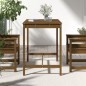 vidaXL Mesa de jardín madera maciza pino marrón miel 121x82,5x110 cm vidaXL Mesa de jardín madera maciza pino marrón miel 121x82,5x110 cm