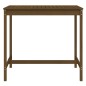 vidaXL Mesa de jardín madera maciza pino marrón miel 121x82,5x110 cm vidaXL Mesa de jardín madera maciza pino marrón miel 121x82,5x110 cm