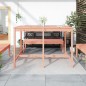 vidaXL Mesa de jardín madera maciza Douglas 159,5x82,5x110 cm vidaXL Mesa de jardín madera maciza Douglas 159,5x82,5x110 cm