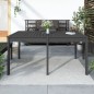 vidaXL Mesa de jardín madera maciza pino gris 159,5x82,5x76 cm vidaXL Mesa de jardín madera maciza pino gris 159,5x82,5x76 cm