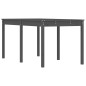 vidaXL Mesa de jardín madera maciza pino gris 159,5x82,5x76 cm vidaXL Mesa de jardín madera maciza pino gris 159,5x82,5x76 cm