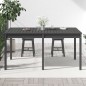 vidaXL Mesa de jardín madera maciza pino gris 159,5x82,5x76 cm vidaXL Mesa de jardín madera maciza pino gris 159,5x82,5x76 cm
