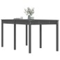 vidaXL Mesa de jardín madera maciza pino gris 159,5x82,5x76 cm vidaXL Mesa de jardín madera maciza pino gris 159,5x82,5x76 cm