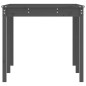 vidaXL Mesa de jardín madera maciza pino gris 159,5x82,5x76 cm vidaXL Mesa de jardín madera maciza pino gris 159,5x82,5x76 cm