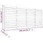 vidaXL Cabecero cama pared madera maciza pino marrón miel 206x3x91,5cm vidaXL Cabecero cama pared madera maciza pino marrón miel 206x3x91,5cm