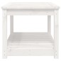 vidaXL Mesa de jardín madera maciza de pino blanco 82,5x50,5x45 cm vidaXL Mesa de jardín madera maciza de pino blanco 82,5x50,5x45 cm