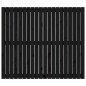 vidaXL Cabecero de cama pared madera maciza pino negro 127,5x3x110 cm vidaXL Cabecero de cama pared madera maciza pino negro 127,5x3x110 cm