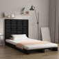 vidaXL Cabecero de cama de pared madera maciza pino negro 106x3x91,5cm vidaXL Cabecero de cama de pared madera maciza pino negro 106x3x91,5cm