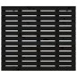 vidaXL Cabecero de cama de pared madera maciza pino negro 106x3x91,5cm vidaXL Cabecero de cama de pared madera maciza pino negro 106x3x91,5cm