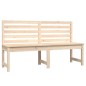 vidaXL Banco de jardín madera maciza pino 157,5 cm vidaXL Banco de jardín madera maciza pino 157,5 cm