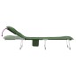 vidaXL Tumbona plegable tela verde oscuro vidaXL Tumbona plegable tela verde oscuro