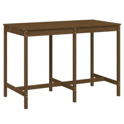vidaXL Mesa de jardín madera maciza pino marrón miel 159,5x82,5x110 cm