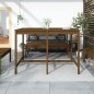 vidaXL Mesa de jardín madera maciza pino marrón miel 159,5x82,5x110 cm vidaXL Mesa de jardín madera maciza pino marrón miel 159,5x82,5x110 cm