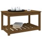 vidaXL Mesa de jardín madera maciza pino marrón miel 82,5x50,5x45 cm vidaXL Mesa de jardín madera maciza pino marrón miel 82,5x50,5x45 cm