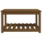 vidaXL Mesa de jardín madera maciza pino marrón miel 82,5x50,5x45 cm vidaXL Mesa de jardín madera maciza pino marrón miel 82,5x50,5x45 cm