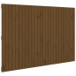 vidaXL Cabecero cama pared madera maciza pino marrón miel 166x3x110 cm vidaXL Cabecero cama pared madera maciza pino marrón miel 166x3x110 cm