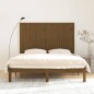 vidaXL Cabecero cama pared madera maciza pino marrón miel 166x3x110 cm vidaXL Cabecero cama pared madera maciza pino marrón miel 166x3x110 cm