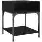 vidaXL Mesitas de noche 2 uds madera de ingeniería negro 40x41x50 cm vidaXL Mesitas de noche 2 uds madera de ingeniería negro 40x41x50 cm