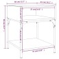 vidaXL Mesitas de noche 2 uds madera de ingeniería negro 40x41x50 cm vidaXL Mesitas de noche 2 uds madera de ingeniería negro 40x41x50 cm