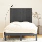 vidaXL Cabecero de cama de pared madera maciza pino gris 127,5x3x110cm vidaXL Cabecero de cama de pared madera maciza pino gris 127,5x3x110cm