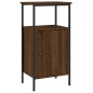 vidaXL Mesita de noche madera de ingeniería roble marrón 41x31x80 cm vidaXL Mesita de noche madera de ingeniería roble marrón 41x31x80 cm