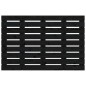 vidaXL Cabecero de cama de pared madera maciza pino negro 106x3x63 cm
