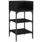 vidaXL Mesita de noche madera de ingeniería negro 35x34,5x70 cm vidaXL Mesita de noche madera de ingeniería negro 35x34,5x70 cm
