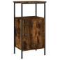 vidaXL Mesita de noche madera de ingeniería roble ahumado 41x31x80 cm vidaXL Mesita de noche madera de ingeniería roble ahumado 41x31x80 cm