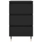 vidaXL Mesitas de noche 2 uds madera de ingeniería negro 40x35x69 cm vidaXL Mesitas de noche 2 uds madera de ingeniería negro 40x35x69 cm