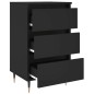 vidaXL Mesitas de noche 2 uds madera de ingeniería negro 40x35x69 cm vidaXL Mesitas de noche 2 uds madera de ingeniería negro 40x35x69 cm