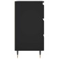vidaXL Mesitas de noche 2 uds madera de ingeniería negro 40x35x69 cm vidaXL Mesitas de noche 2 uds madera de ingeniería negro 40x35x69 cm