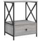 vidaXL Mesita de noche madera de ingeniería gris Sonoma 50x41x65 cm vidaXL Mesita de noche madera de ingeniería gris Sonoma 50x41x65 cm