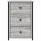 vidaXL Mesita de noche madera de ingeniería gris Sonoma 40x36x60 cm vidaXL Mesita de noche madera de ingeniería gris Sonoma 40x36x60 cm