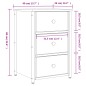 vidaXL Mesita de noche madera de ingeniería gris Sonoma 40x36x60 cm vidaXL Mesita de noche madera de ingeniería gris Sonoma 40x36x60 cm