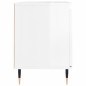 vidaXL Mueble de TV madera de ingeniería blanco brillo 104x35x50 cm